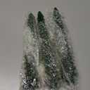 4 Pack 10 Inch Christmas Tree Candles, Premium Natural Unscented Beeswax Christmas Tree Shaped Taper Candles with Cotton Wick, for Xmas Holiday Decor Party Banquet (Green with Multicolor Trim)