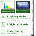 joyhalo 40 Cell Seed Starter Kit with Grow Light and Graphene Heating Mat, Reusable Seed Starter Tray with Higher 4.7”Humidity Domes, Garden Plant Germination Station