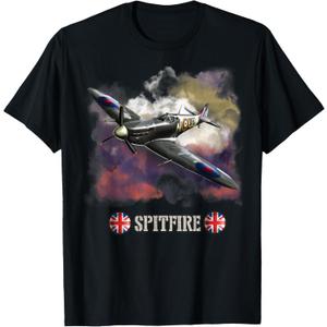 World War 2 British Aircraft Supermarine Spitfire Fighter T-Shirt