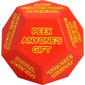 Santa Swap Gift Exchange Dice, Christmas White Elephant Game Dice, Xmas Exchange Gifts for Family Party Game, Christmas Stocking Stuffers Gift for Teens Grandkids Holiday Parties