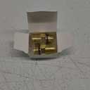 Water Outlet Fitting for Gas Powered Pressure Washer Pumps, M22 Male to 3/8" Male Adapter, Replacement for Simpson Cleaning 7106686, Gold, 2 Pack