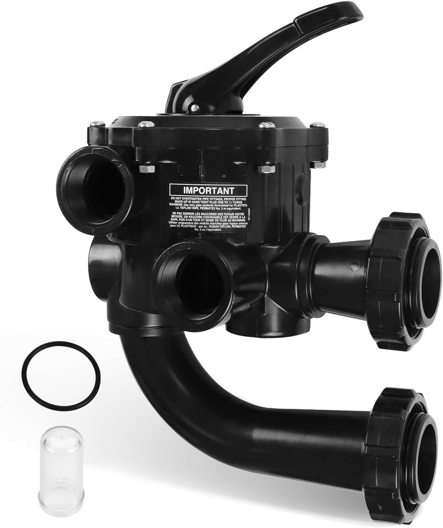 SP0710XR50 Backwash Valve Coupling Compatible with Hayward Pro-Series Vari-Flo Vertical Grid DE Filters, 6-Position Reverse Multiport Valve Coupling with 1-1/2-inch NPT Ports