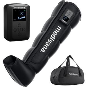 Medisana Leg Compression Massager, Cordless Rechargeable Air Pressure Boot with Multi-Customize Modes, Intensities & Timer, Leg Compression for Circulation, Pain Relief, Recovery, Christmas Gifts (1-pack)