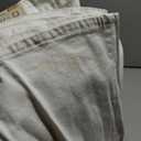 vintage pants, white, flared bottom (XXL)