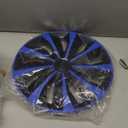 15 inch Blue Wheel Rim Cover Hubcaps Replacement R15 Hub Caps Snap On Universal Wheel Rim Cover ABS Exterior Accessories for Car Trunk SUV Set of 4