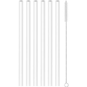 2 x Reusable Replacement Straws,Compatible with Iron Flask Sports Water Bottle 40 Oz,With Carabiner Straw Lid And Narrow Straw Lid Tumbler -6 PBA-Fre Straws and 1 Cleaning Brush