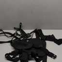 4 Pcs Halloween Thigh Holsters Costume Accessories for Women Punk Black Pu Leather Harness Belt Leg Holster and Belt for Pistols Leather Gloves Swat Cop Set for Halloween Cosplay Dress up