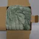 UGASA Velvet 12x20 Inch Lumbar Soft Throw Pillow Cover Farmhouse Decorative Corduroy Striped Both Sides Solid Rectangular Cushion Case for Couch Bedroom Sofa Home, 1 Piece, Sage Green