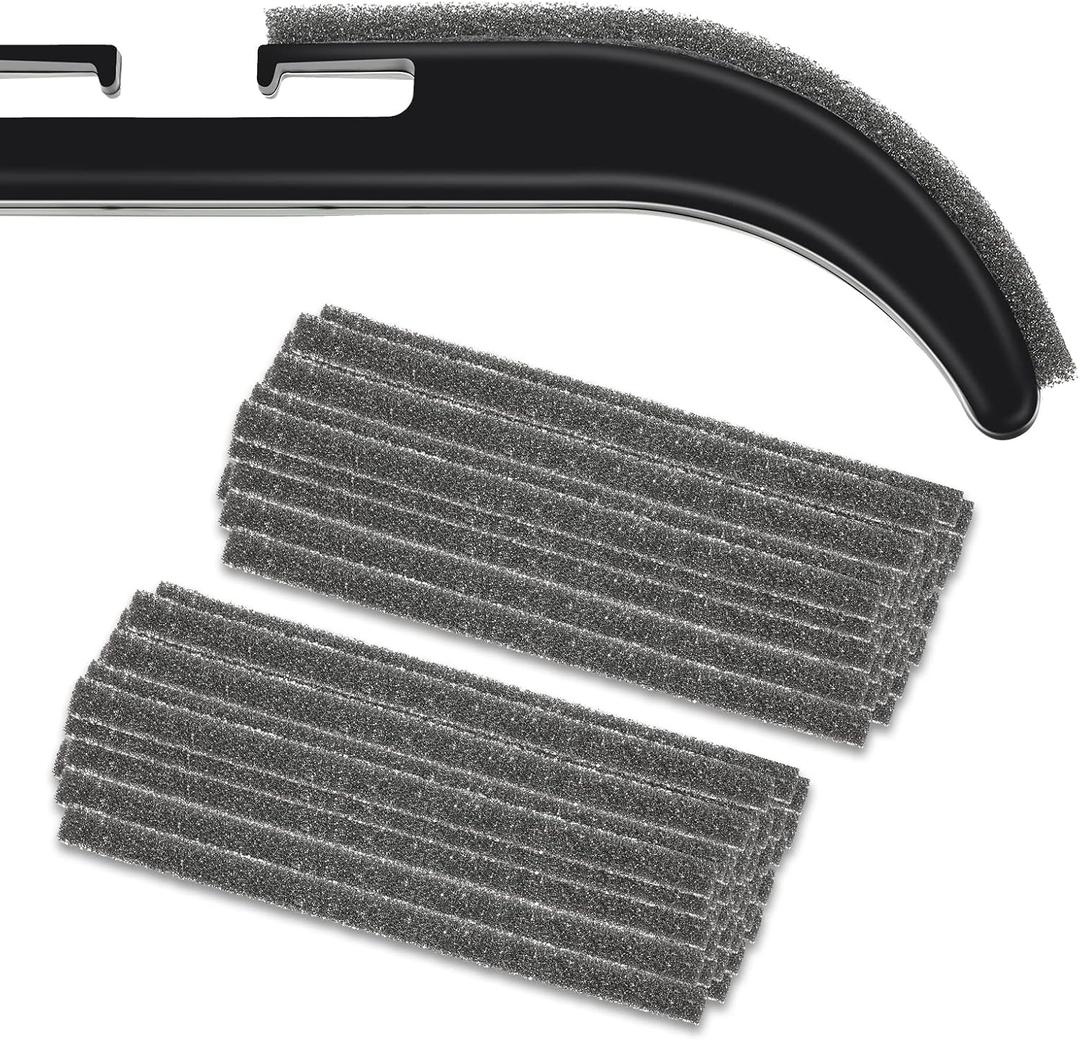 Chengu 400 Count Hanger Grips Self Sticking Foam Protection Strips Adhesive Gray No Slip Thin Garment Tape, Enough for 200 Hangers (3 3/8x3/16 Inch), Approx. 33/8 X 3/16 Inch