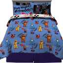 Five Nights At Freddy's Kids Bedding Super Soft & Cozy Comforter and Sheet Set with Sham, 7 Piece Queen Size, (Officially Licensed Product) By Franco