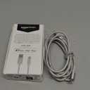 Amazon Basics USB-A to Lightning Charger Cable, Nylon Braided Cord, MFi Certified Charger for Apple iPhone 14 13 12 11 X Xs Pro, Pro Max, Plus, iPad, 6 Foot, Silver