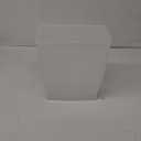 iDesign Small Bathroom Trash Can, Ideal for Primary and Guest Bathroom or Office, Frost, Made in USA