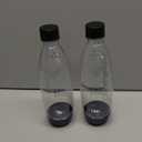sodastream 0.5L Twin Pack Dishwasher Safe Slim Bottle (Black)