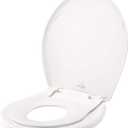 Little2Big Toilet Seat with Built-In Toddler Potty Training Seat, Slow Close, Easy to Install, ROUND, White