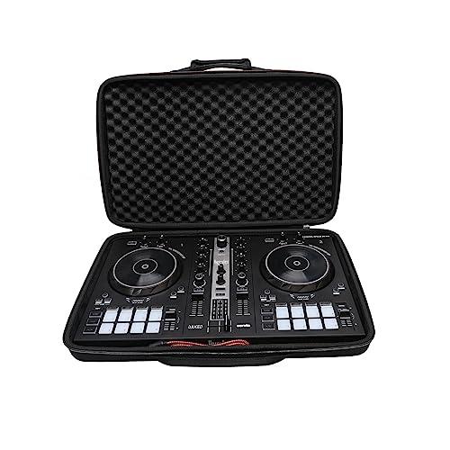 XANAD Black Case for Pioneer DJ DDJ-FLX4 2-deck or Hercules DJControl Inpulse 300 MK2 DJ Controller - Protective Carrying Storage Bag