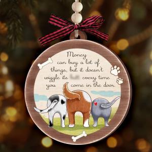 Dog Christmas Ornaments 2025 - Dog Ornaments for Christmas Tree, Wooden Pet Ornament Gift for Dogs Owners - Dogs Mom Gifts for Women, Men, Family, Friends