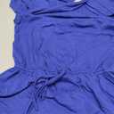 Smismivo High Neck Swim Romper for Women, Modest Bathing Suit with Shorts and Pockets, Tummy Control Swimsuit, Blue Smal