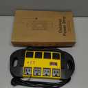 HHSOET Outdoor Weatherproof 8 Outlet Power Strip, IPX6 Waterproof Surge Protector, 2 USB-A 1 USB-C Ports, 6 FT Extension Cord for Outdoor Patio Garden Porch Garage (Yellow)