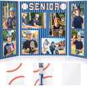 Baseball Senior Night Gifts Baseball Picture Frame for 4x6 Photographs 8 Photo 2025 Senior Night Picture Frame Graduation Gifts for Sport Theme Party Favors Supplies
