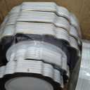" OCCASIONS " 120 Plates Pack,(60 Guests) Heavyweight Premium Wedding Party Disposable Plastic Plates Set -60 x 10.5'' Dinner + 60 x 8'' Salad/Dessert (Imperial in Black & Gold), 120 Piece