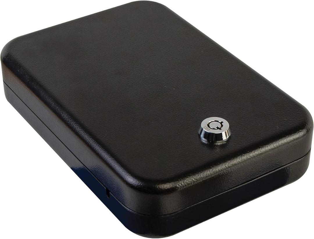 Lockdown Handgun Vault with All Steel Construction, TSA Approval and California DOJ Certification for Secure Storage of Pistols, Revolvers, Small Valuables (Compact)
