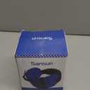 Travel Pillows for Airplanes with Sleep Eye Mask, Chin Strap, Airplane Pillow for Long Flights, Car Road Trip, 360 Support Headrest, Stop Bobblehead, Mottled Blue