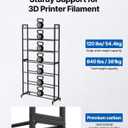 VEVOR 3D Printer Filament Storage Rack, 7 Tier Heavy Duty Storage Shelves for 3D Printing Filaments, Filament Spool Holders Racks for 3D Printing Studio, Home Studio, Office, Workshop (Shelf Only)