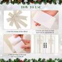 Crowye 14 Pcs Valentine's Day Cabinet Ribbons Bows Include 2 Pcs 14 x 6.6 Ft Large Valentine's Day Door Bows Ribbons Decorations for Party Home Kitchen Gifts Supplies(Beige,Velvet,Novel)