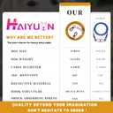 Steel Wire Dog Runner for Yard: 10/15/20/25/30 FT Durable Yellow Dog Chains; Up to 165 Lbs; Holds Large Dogs; Superior Clips