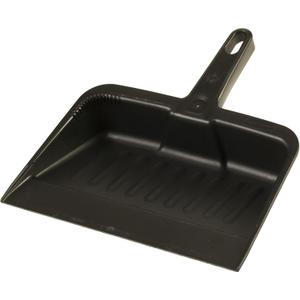 Rubbermaid Commercial Products 12.25, Heavy-Duty Dust Pan, Durable Plastic, Charcoal, Ideal for Industrial/Professional Debris Collection & Home Cleaning