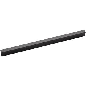 Hickory Hardware 1 Pack Solid Core Kitchen Cabinet Pulls, Luxury Cabinet Handles, Hardware for Doors & Dresser Drawers, 7-9/16 Inch (192mm) Hole Center, Flat Onyx, Streamline Collection