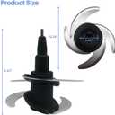 Blender 4 Blade Replacement for Ninja 64-oz 72-oz Food Processor Bowl Chopping Blade 319KKU770 Fits Ninja 8-Cup 9-Cup Pitcher CT682SP BL681A BL682 BL770 BL770AMZ BL772 BL910 BN600 BN601 BN800 BN801