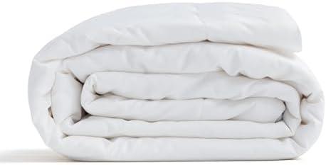 100% Wool Comforter Summer Lightweight Duvet Insert Noiseless Pure Cotton Shell Comforter Temperature Regulation Breathable Comfortable Wool Bedding for Luxurious Sleep, Queen Size