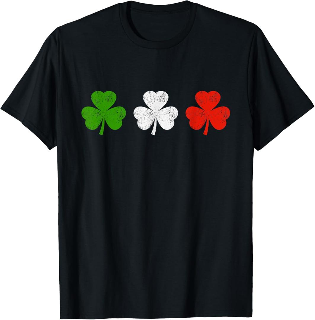 Funny Still Italian Shamrocks St Patricks Day Men Women Kids T-Shirt, Size L