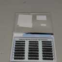 Lash Clusters Kit Wispy Lashes clusters Natural Fluffy Eyelashes Clusters 12mm 14mm 16mm Mixed Cluster Eyelash Extensions Kit D Curl DIY Individual Lashes Kit with Bond and Seal Lash Glue