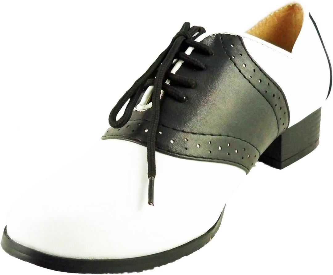 Ellie Shoes Women's 105-SD Oxford (8, Black/White)