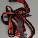 Ultimate Control Dog Harness Medium Sized Dog, Red Nylon with Detachable Accessory Handle & Leash Extension, No Pull Harness Sized Provides by Sporn