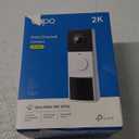 Tapo by TP-Link Smart Video Doorbell Camera Wireless with Chime, 2K with Full Color Night Vision & Spotlights, No Monthly Fee, Ring Call, 160° Ultra-Wide View, Free AI Detection, Local Storage, D210