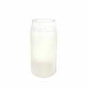 12OZ Iridescent Glass Candle White