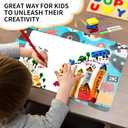 Set of 12 Small White Board Dry Erase Boards Classroom Pack 9" x12 Double Sided Personal Whiteboards for Students Teachers School Supplies Lapboards Mini Whiteboard Erasers Incl and Colors Pens