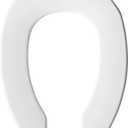 BEMIS 2L2155T 000 Medic-Aid 2" Lift Raised Open Front Plastic Toilet Seat, ELONGATED, Long Lasting Solid Plastic, White