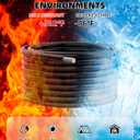 NAOEVO 14 Gauge Wire 300ft, 14 AWG Wire 6 Colors 50ft Each Spool, Flexible Silicone Tinned Copper Electrical Cable, Wiring kit for Breadboard/Automotive/DIY/Battery, 200