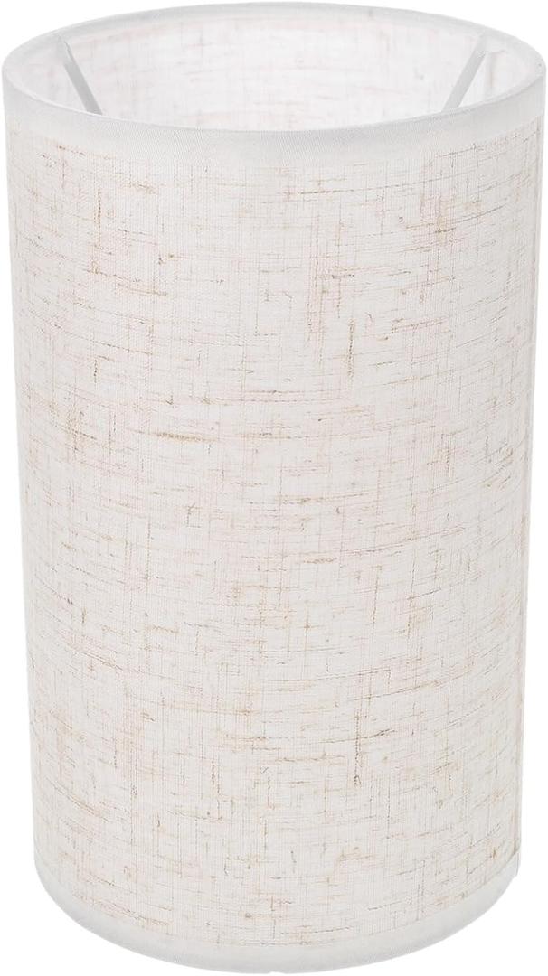 Cylinder Lamp Shade Cloth Lampshade Clip On Light Cover Lamp Shade Replacement for Table Lamp and Floor Light Nightstand