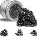 Ferrite Putty Black Over 500 Weak Magnetic Ferrite Stones, Satisfying Magnet Rocks Desk Toys for Office and Fidget Toys for Adults (Black)