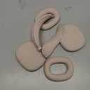 Silicone Case Cover for AirPods Max, Ear Pad Case Cover/Ear Cups Cover/Headband Cover for AirPods Max Headphones, Accessories Soft Silicone Protector for Apple AirPods Max New USB-C (2024) (Ivory)