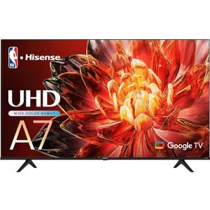 Hisense A7 Series 55-Inch Class 4K UHD Smart Google TV with Voice Remote, Game Mode Plus, Chromecast Built-in (55A7N, 2024 Model)