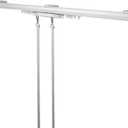 Rod Desyne Baton Draw White Traverse Rod 66-120 inch