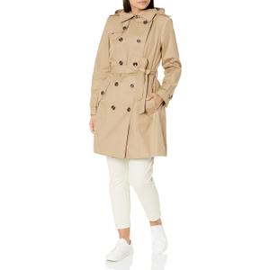 LONDON FOG womens (Large, Brown Khaki)