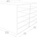 Classroom Keepers 12" x 18" Construction Paper Storage, 10-Slot, White, 17" H x 27" W x 19" D, 1 Unit