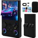 2025Newly Upgraded V40 MAX Retro Handheld Game Console with 256G Built-in 20000+ Classic Games, 4.0 Inch 4K HD IPS Screen Open Source Linux System, 4000mAh Battery, Portable Pocket Video Game Console